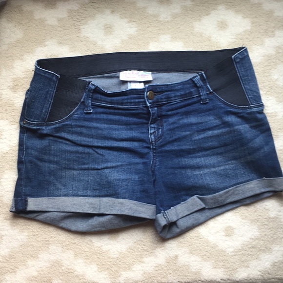 target maternity jean shorts